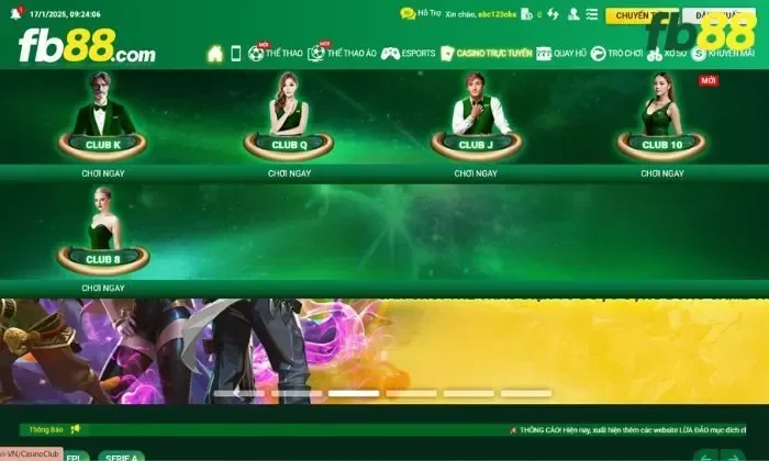 Giới thiệu về Club King FB88