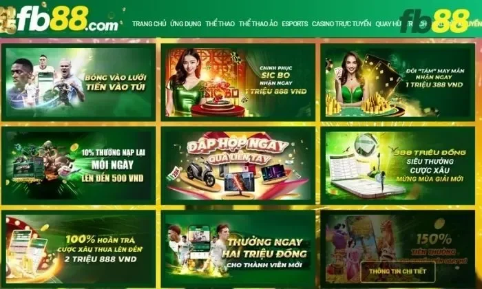 giới thiệu Fb88 Fb88 nổi bật với nhiều khuyến mãi khủng dành cho cộng đồng thành viên