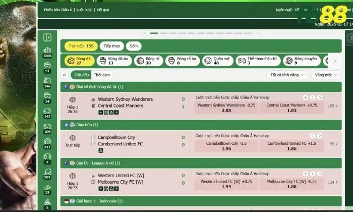 Hướng dẫn các bước tham gia cá cược Thể thao 5 FB88